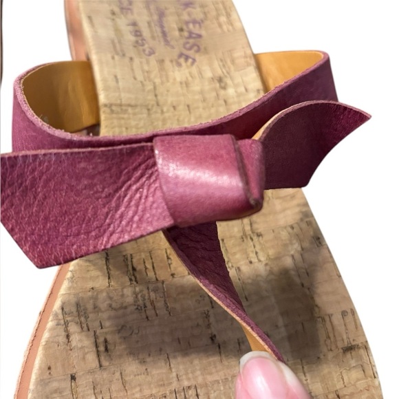 Korkease Blake T strap purple mauve leather thong shoe size 9 - Picture 5 of 7